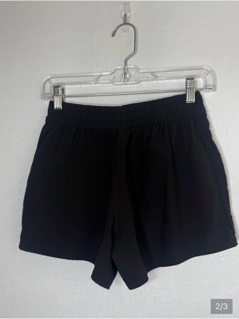 Vuori Black Elastic Waist Athletic Shorts - Picture 2 of 3